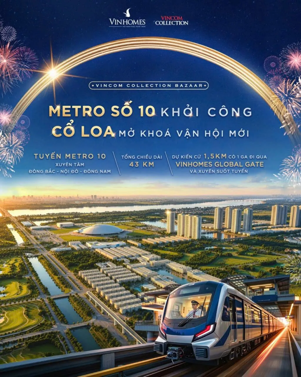 vinhomes global gate co loa tang toc nho metro so 10 khoi cong